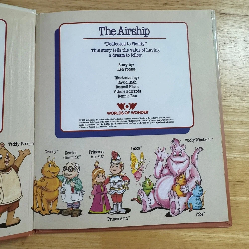 The World of Teddy Ruxpin‎ The Airship Discover a Whole New World Childrens Book